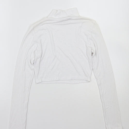 Missguided Womens White   Basic T-Shirt Size 8