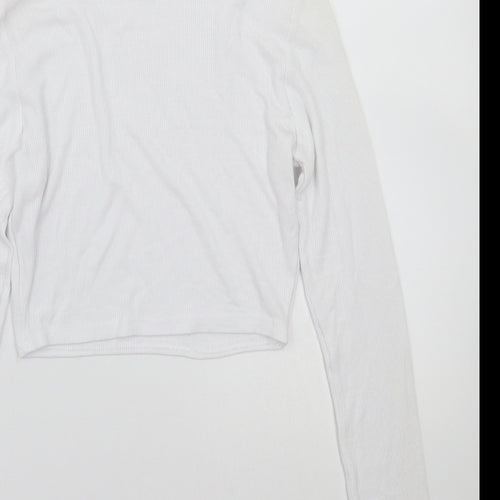 Missguided Womens White   Basic T-Shirt Size 8