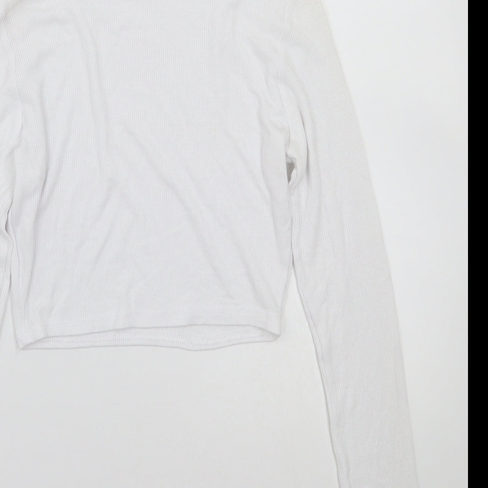 Missguided Womens White   Basic T-Shirt Size 8