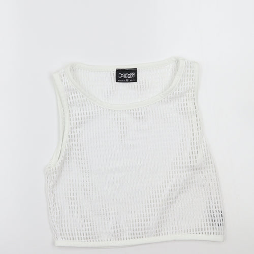 Hotmess Womens White   Basic T-Shirt Size XS