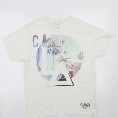 Soulstar Mens White    T-Shirt Size L
