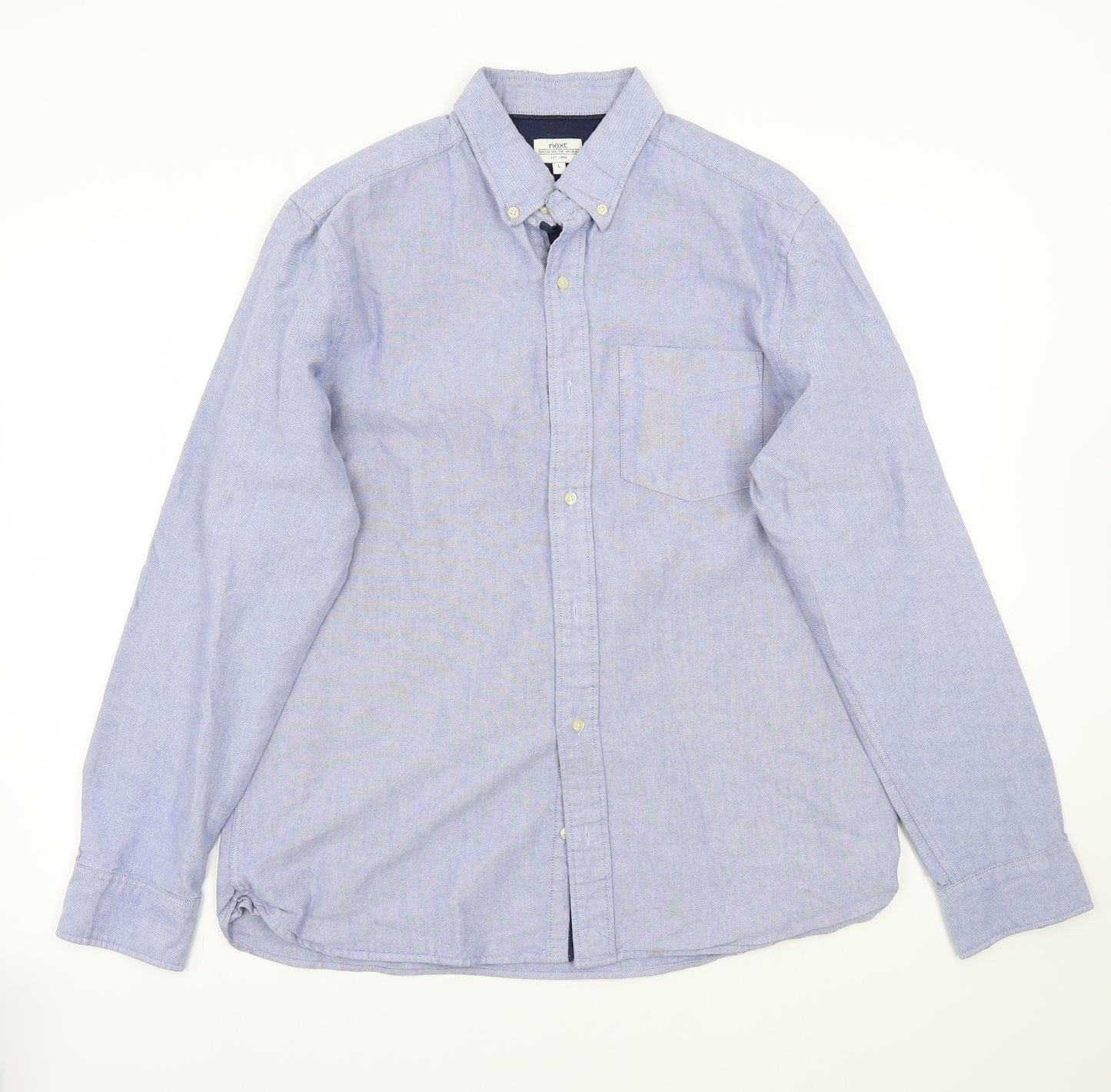 NEXT Mens Blue    Button-Up Size L