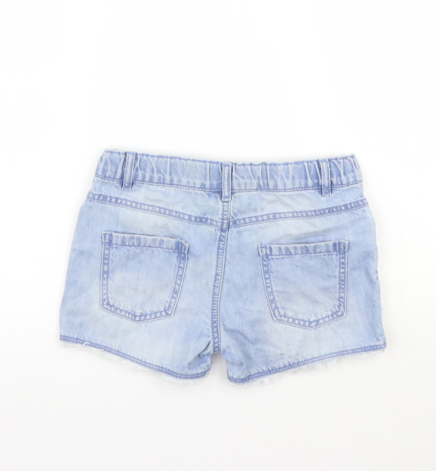 F&F Girls Blue   Cut-Off Shorts Size 9-10 Years