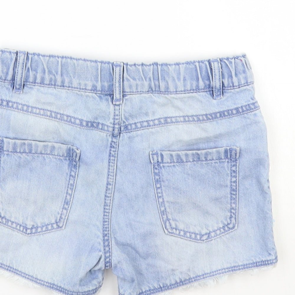 F&F Girls Blue   Cut-Off Shorts Size 9-10 Years