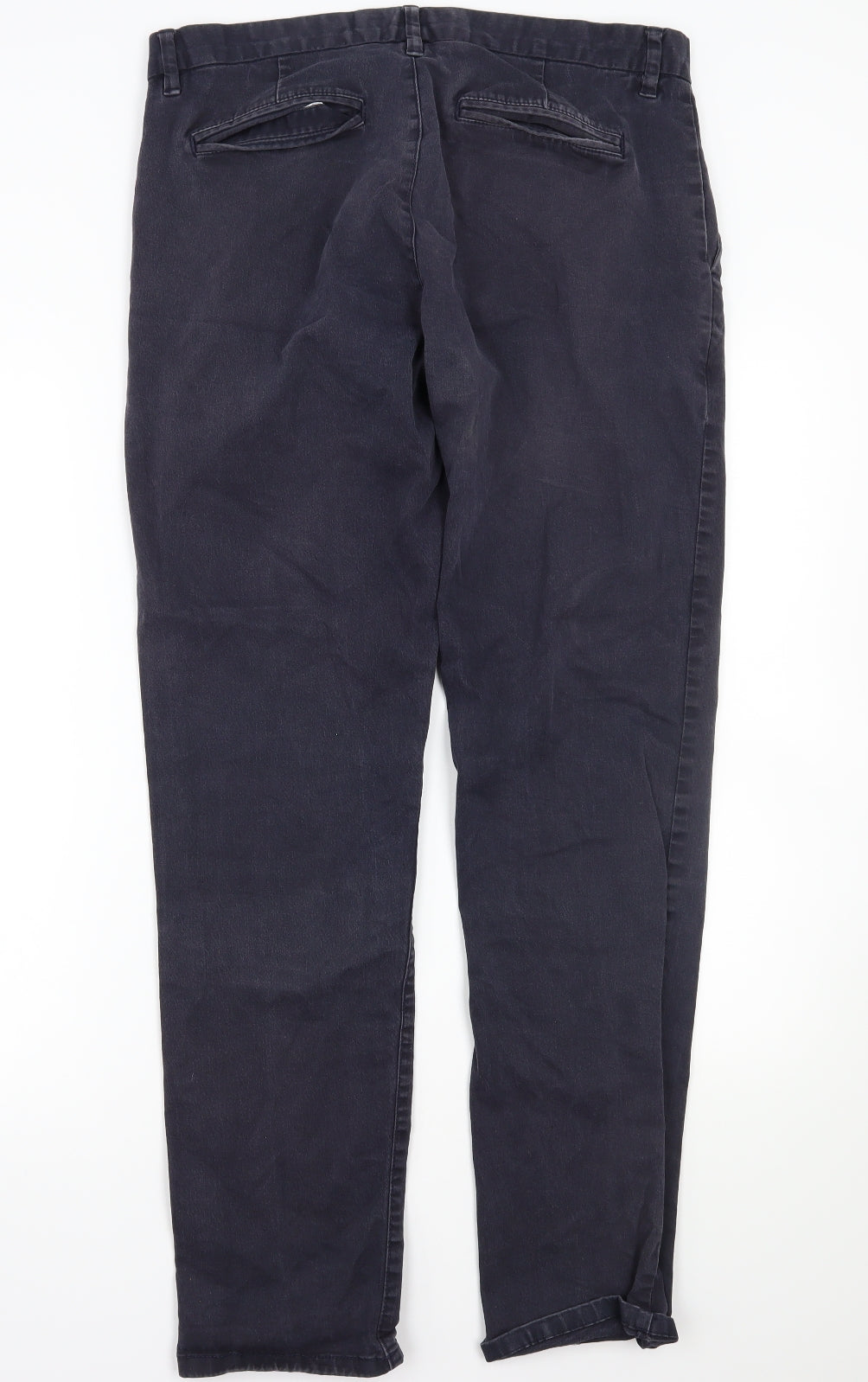NEXT Mens Blue   Chino Trousers Size 34 L31 in