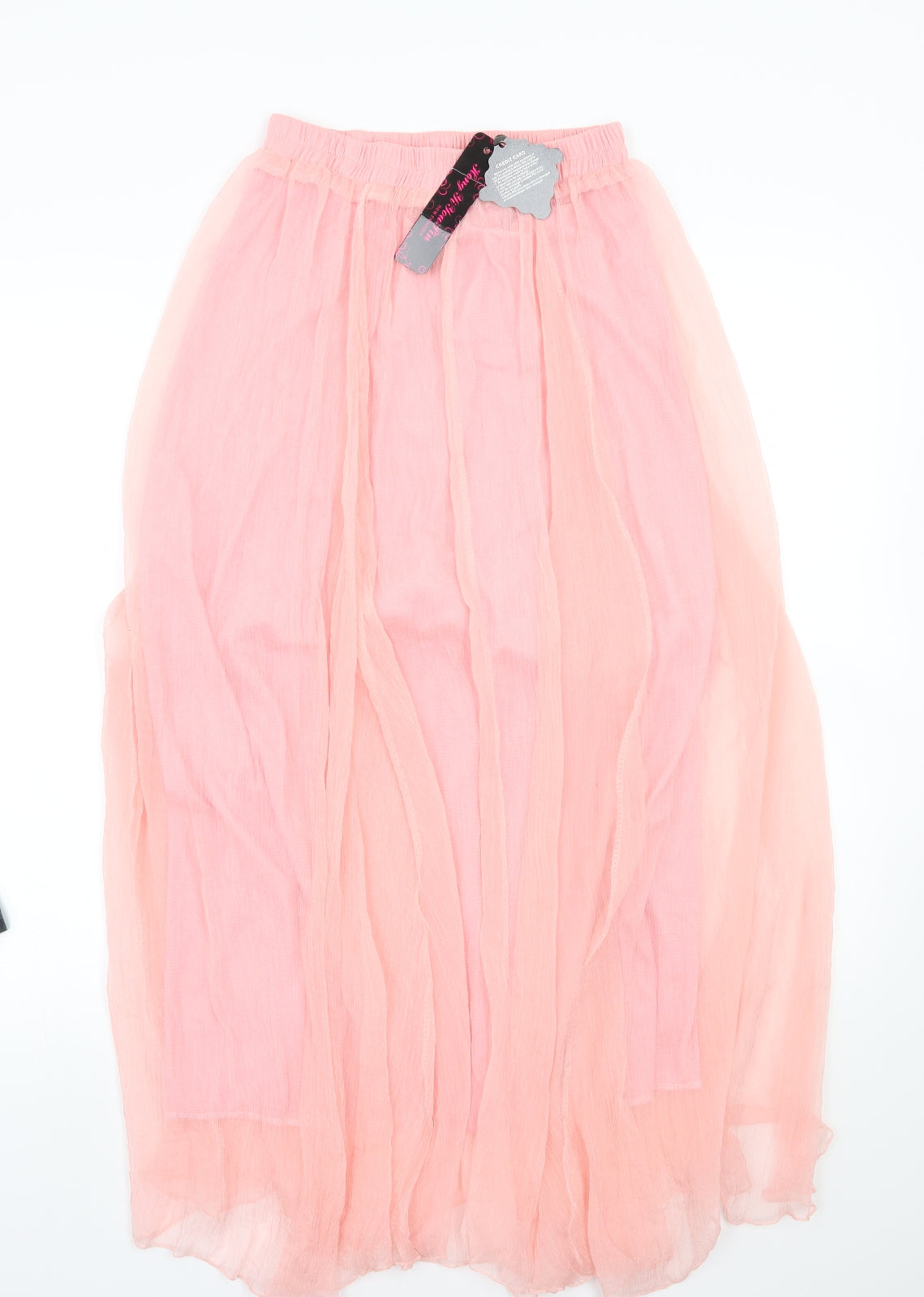 Preworn Womens Pink  Rayon A-Line Skirt Size S