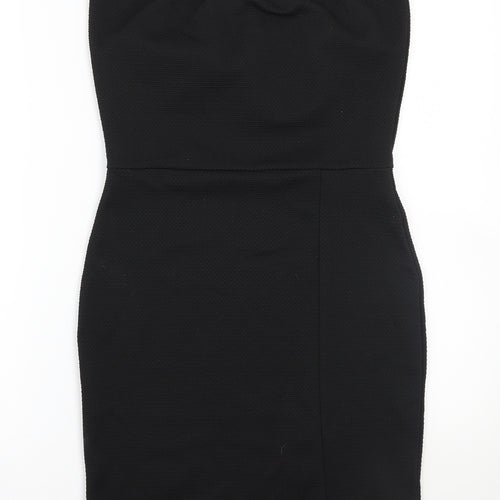 PRETTYLITTLETHING Womens Black  Rayon A-Line  Size 12