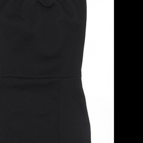 PRETTYLITTLETHING Womens Black  Rayon A-Line  Size 12