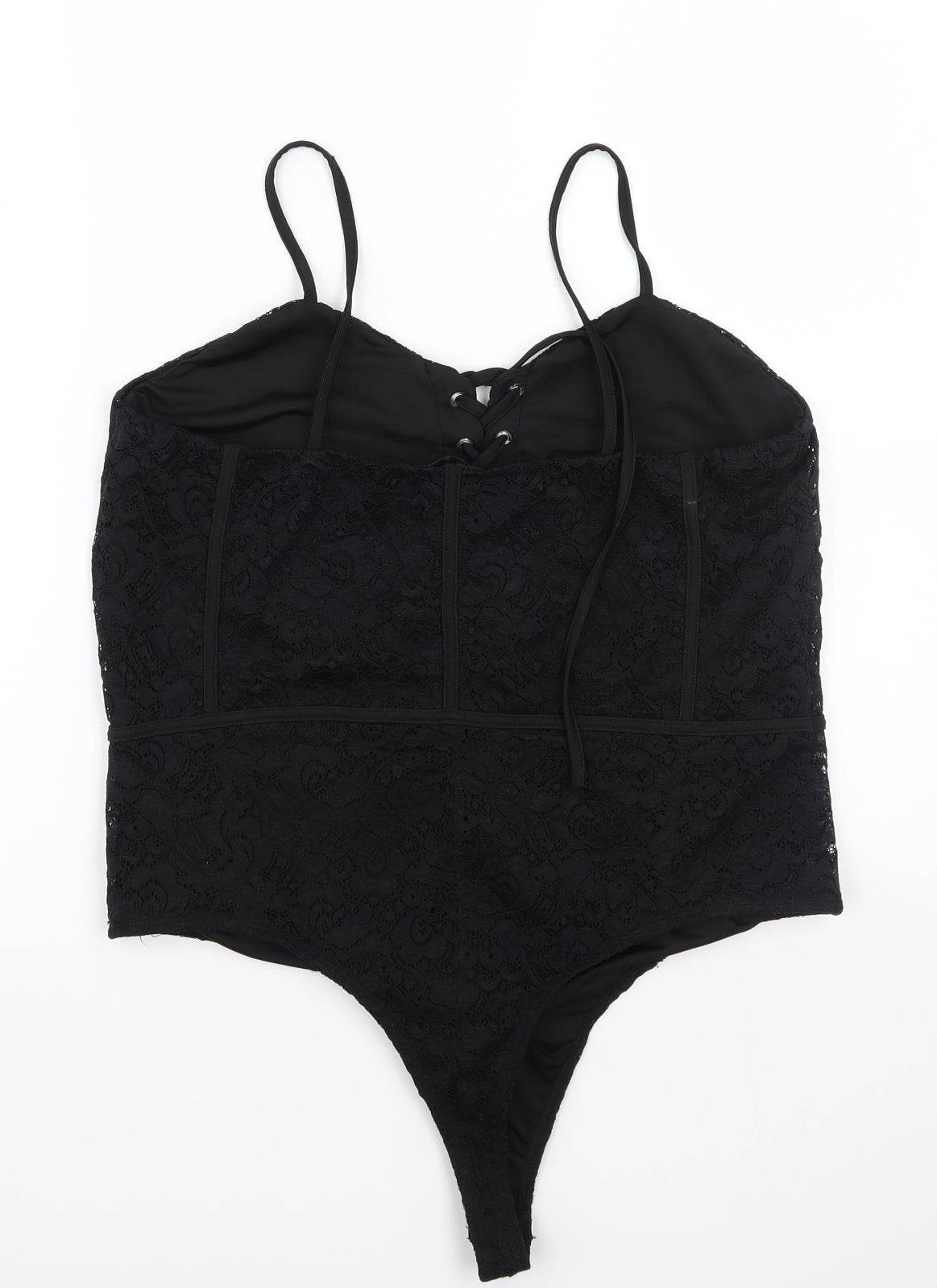 River Island Womens Black   Bodysuit One-Piece Size 16
