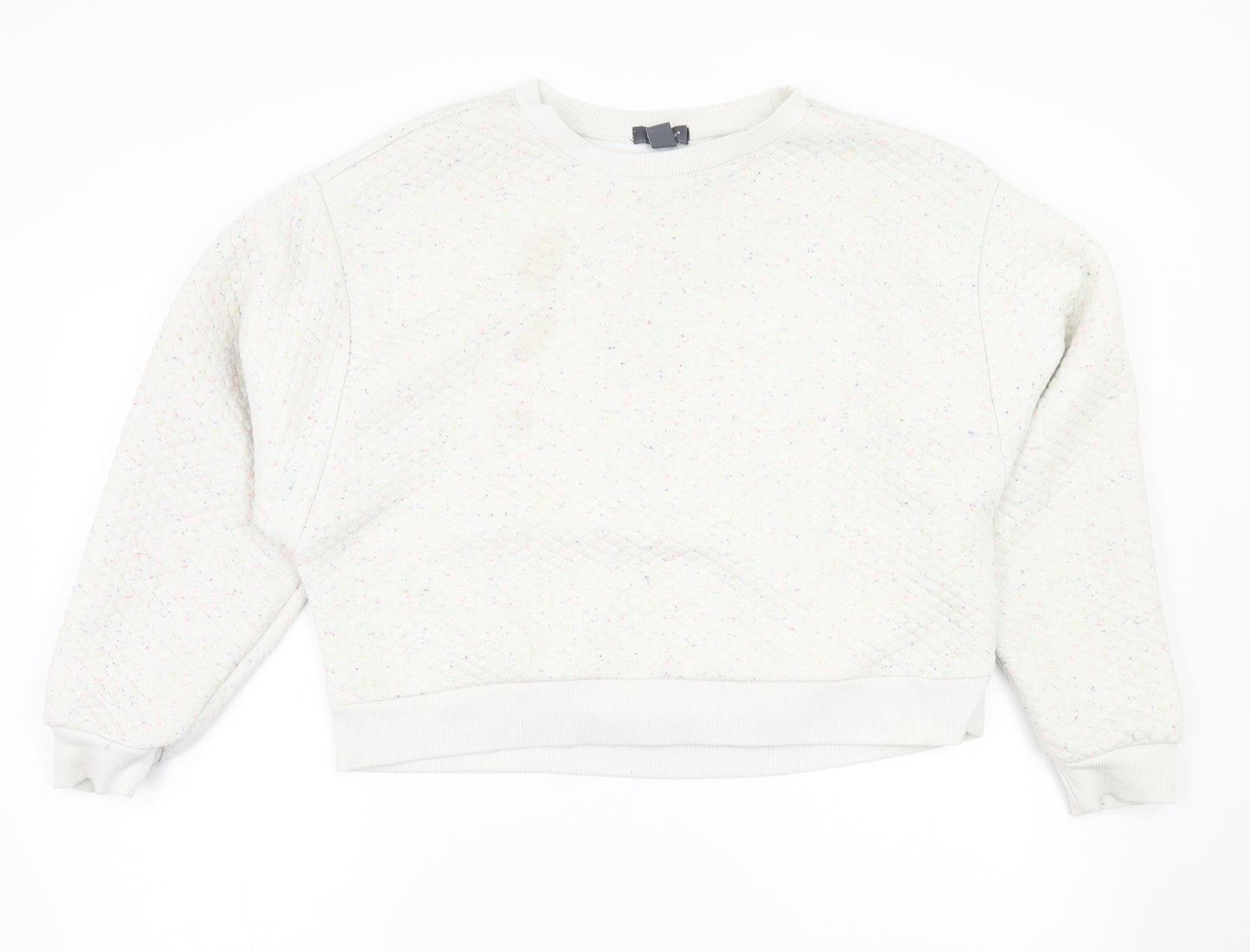 Primark Womens White   Pullover Jumper Size L