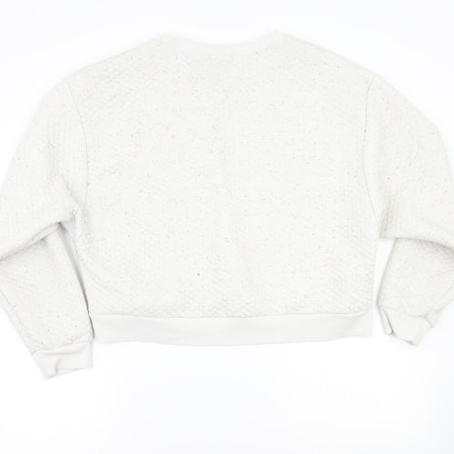 Primark Womens White   Pullover Jumper Size L