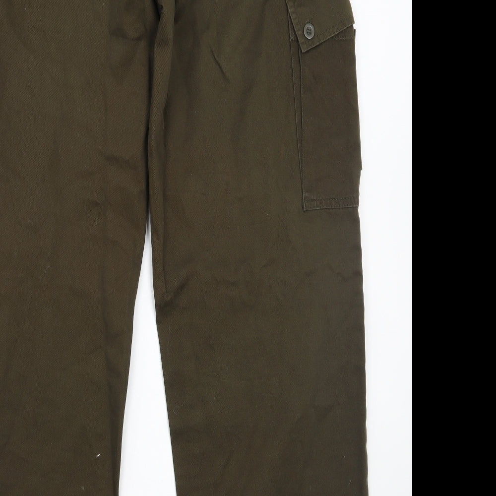 Burton Mens Green   Cargo Trousers Size 36 L32 in