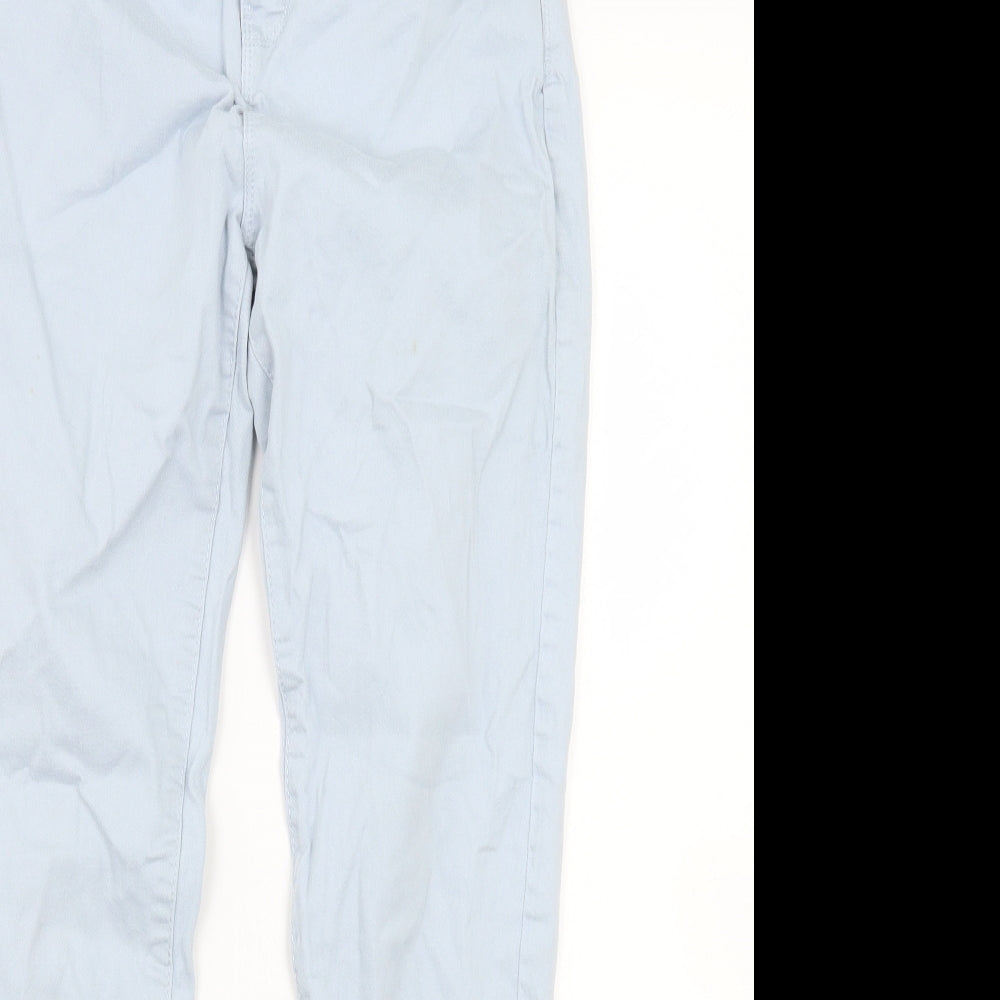 Denim & Co. Womens Blue   Cropped Jeans Size 14 L25 in