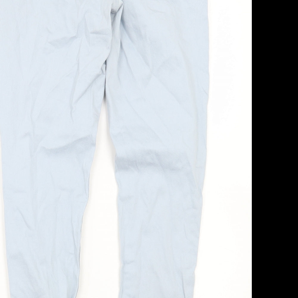 Denim & Co. Womens Blue   Cropped Jeans Size 14 L25 in
