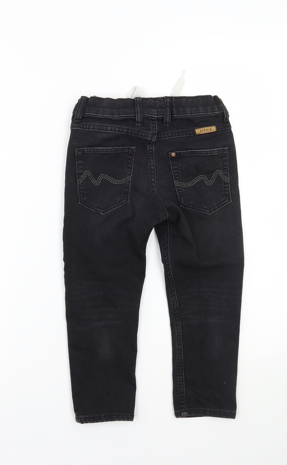 &denim Boys Black   Straight Jeans Size 3-4 Years