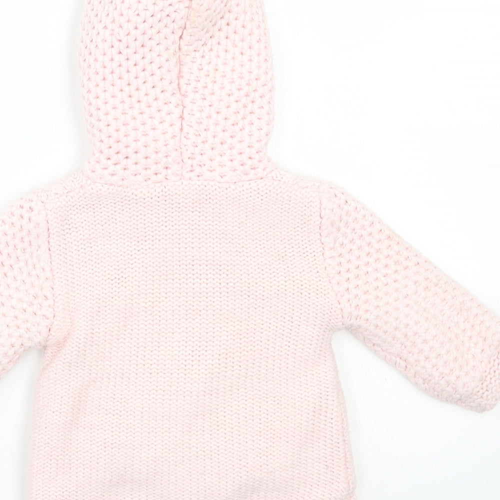 Nutmeg Girls Pink   Jacket Coatigan Size 0-3 Months