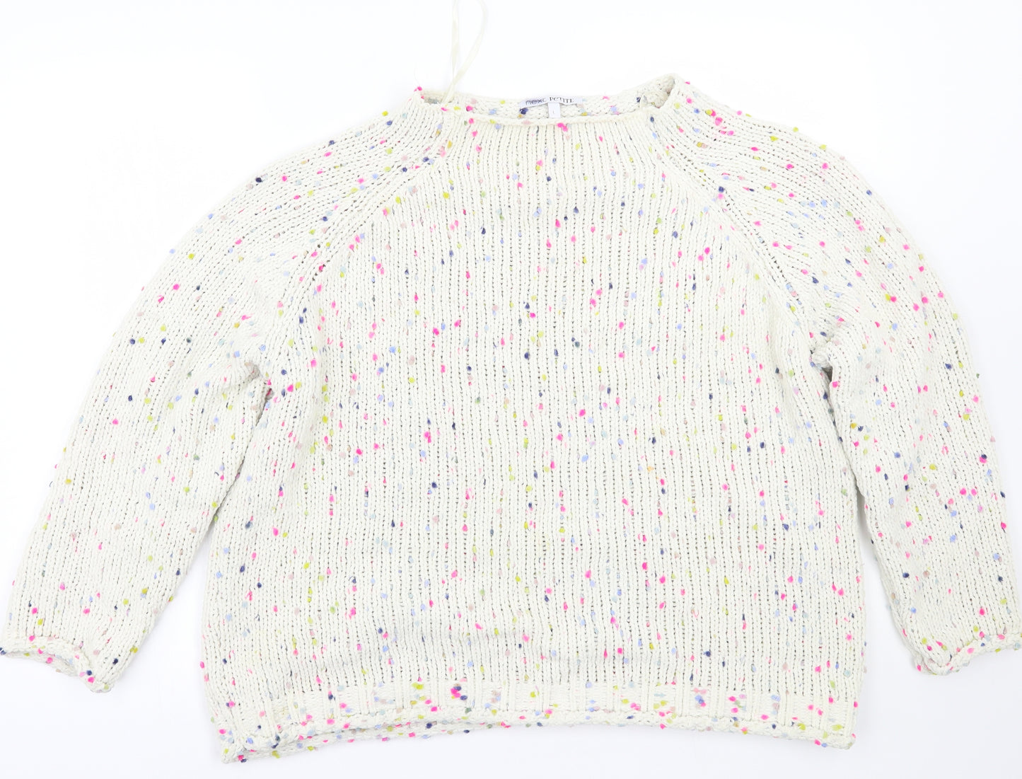 NEXT Womens White   Pullover Jumper Size L