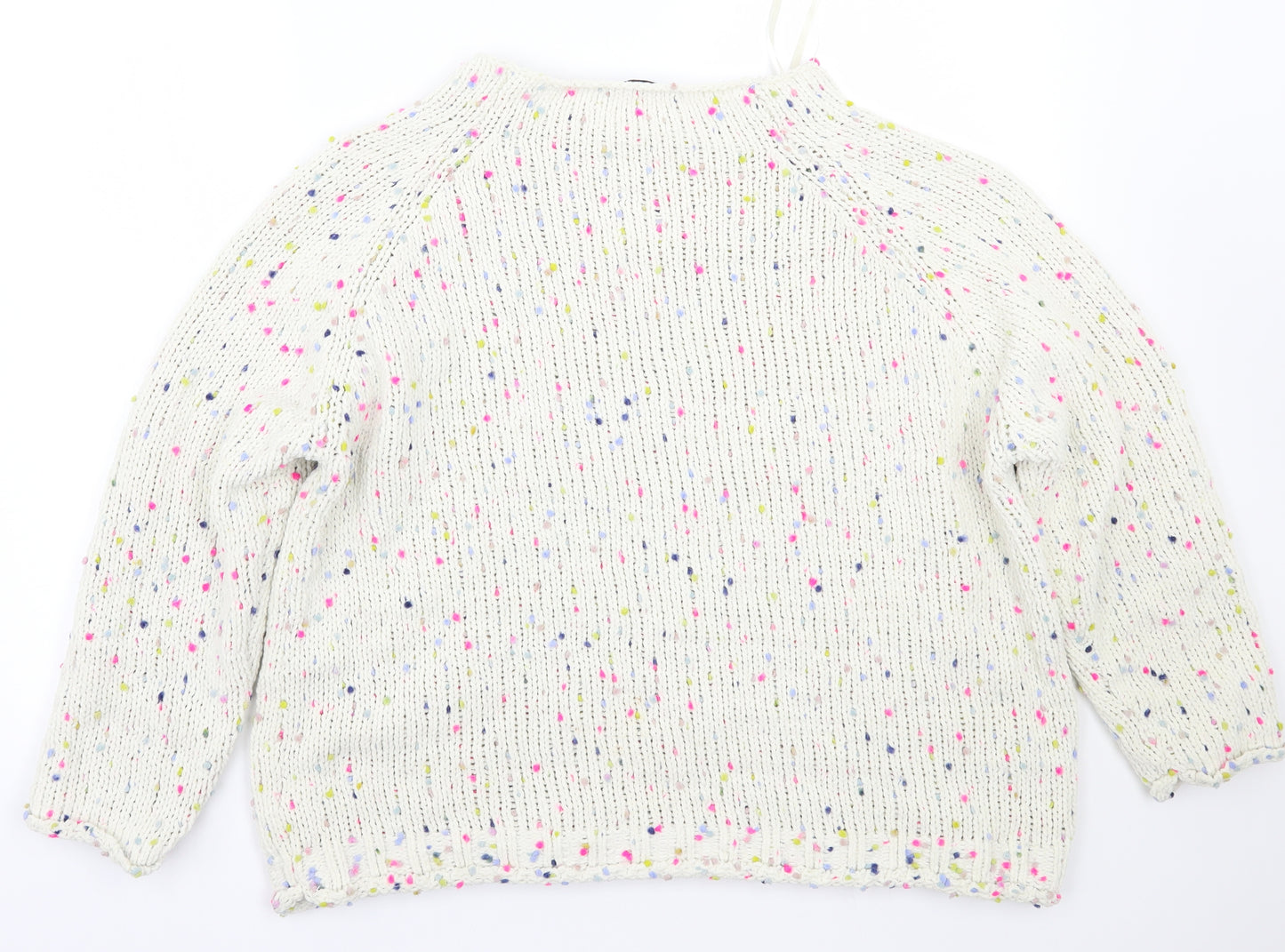 NEXT Womens White   Pullover Jumper Size L