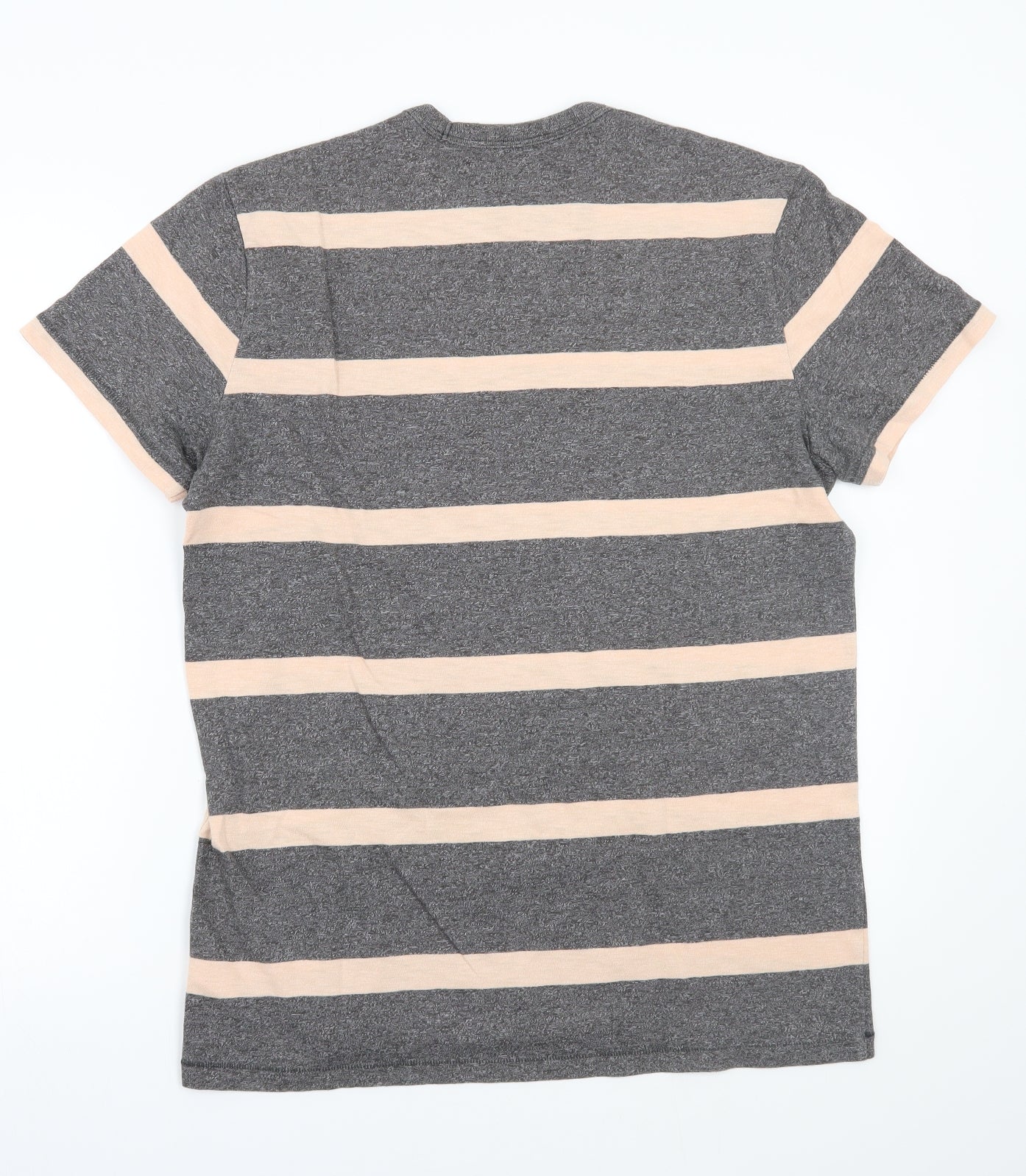 Gap Mens Grey Striped   T-Shirt Size M