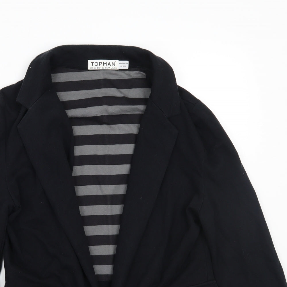 Topman Mens Black   Jacket Blazer Size XS