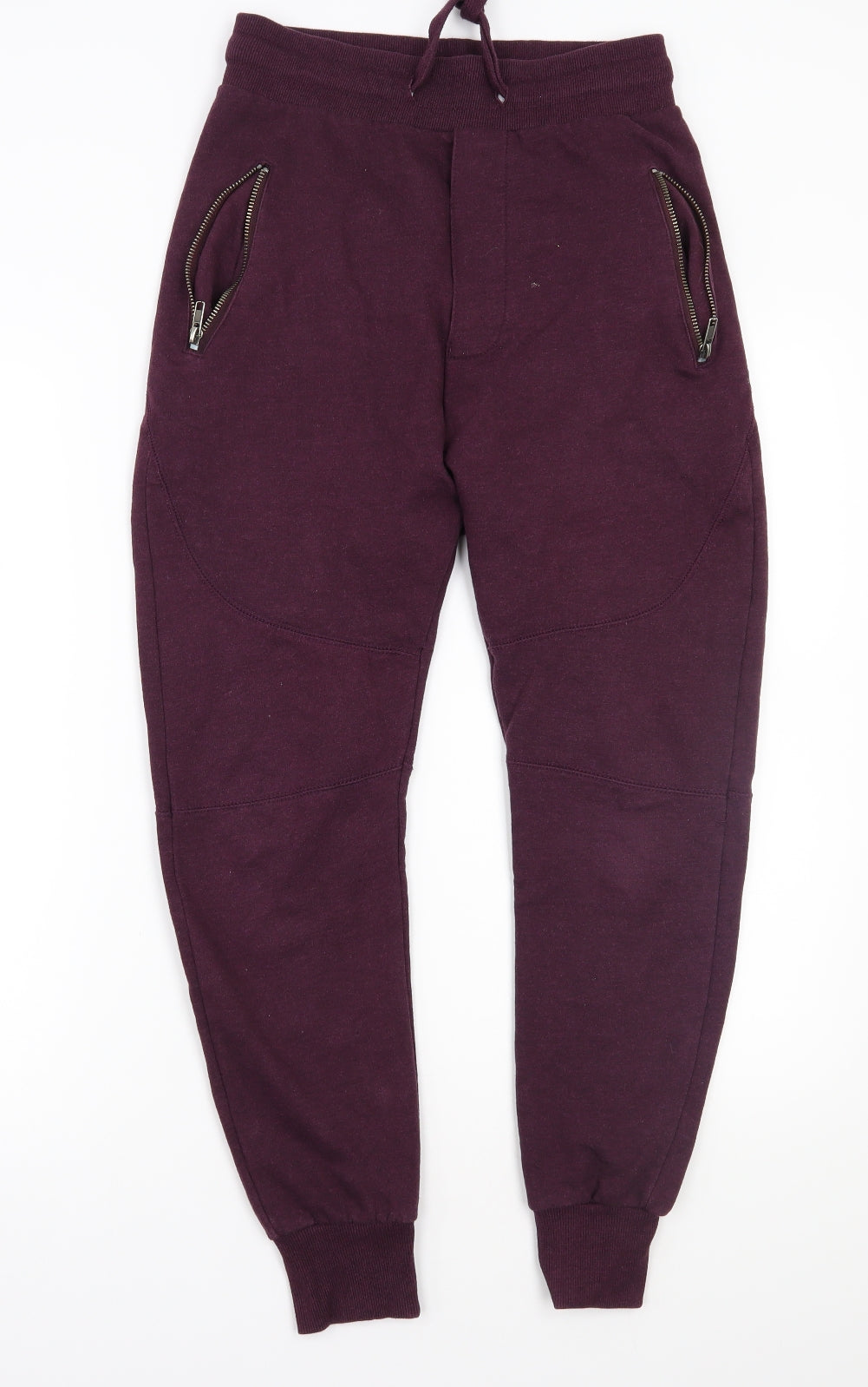 Bershka Mens Purple   Sweatpants Trousers Size XS L24 in