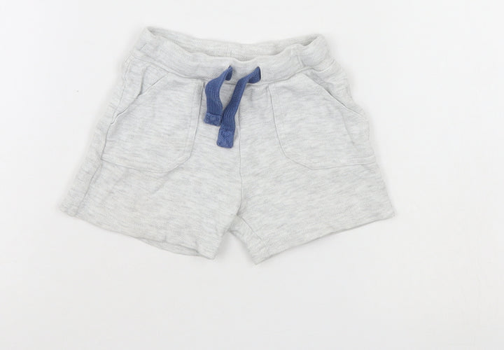 F&F Boys Grey Cropped Trousers Size 6-9 Months - shorts