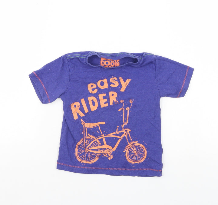 TU Boys Blue Basic T-Shirt Size 2 Years