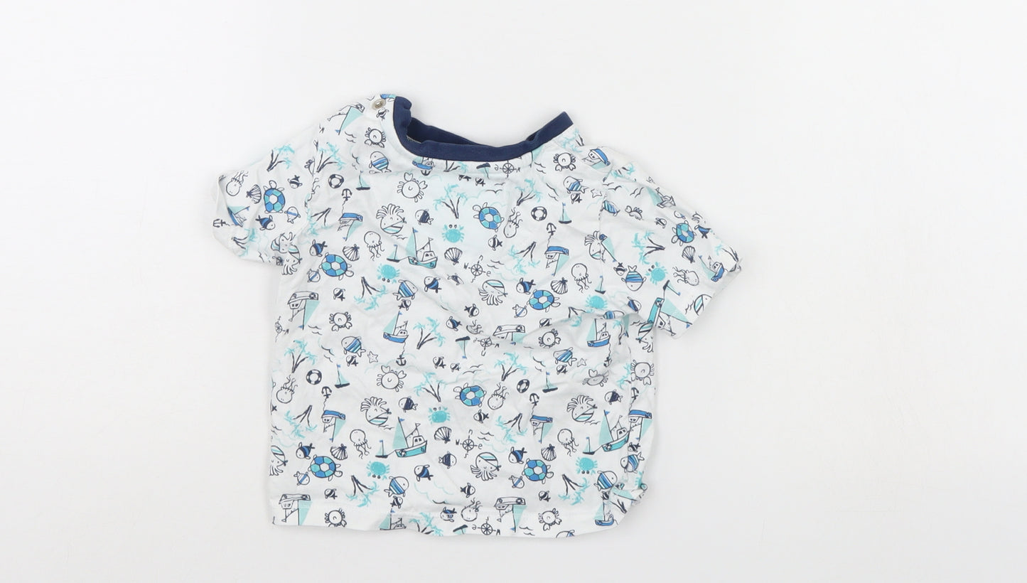 TU Baby White   Basic T-Shirt Size 6-9 Months
