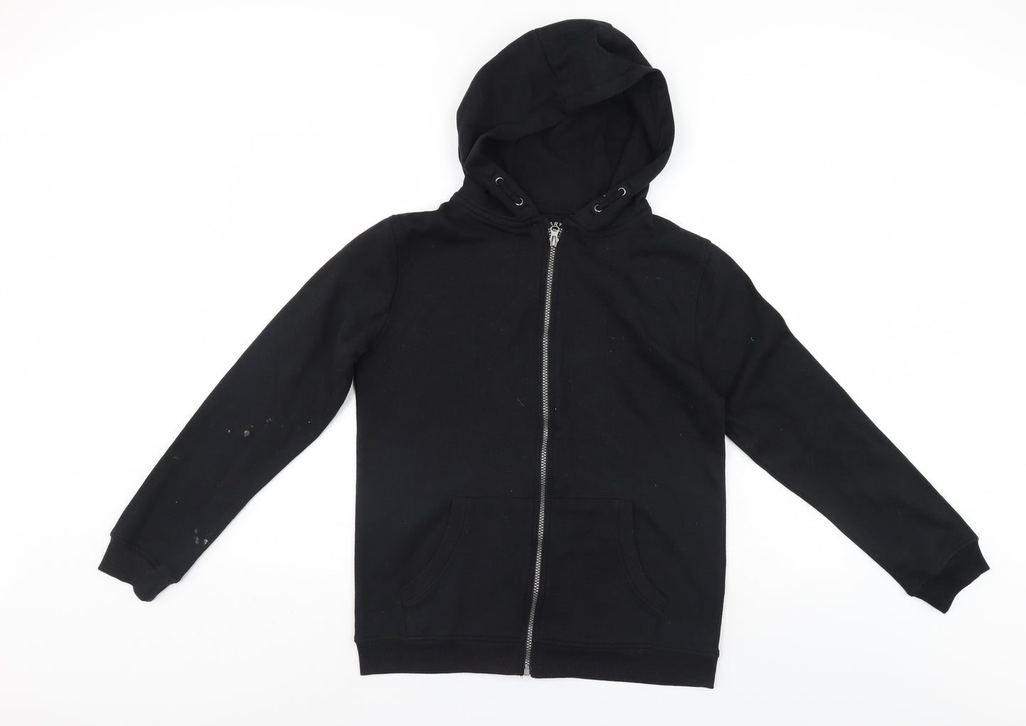 Primark Boys Black   Full Zip Hoodie Size 14-15 Years