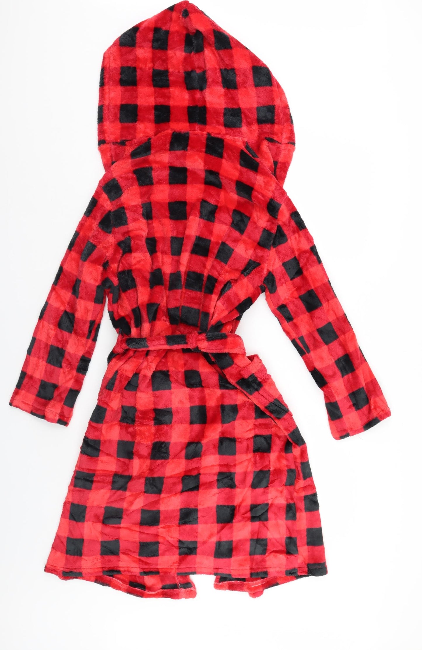 M&S Boys Red Check   Gown Size 13-14 Years  - dressing gown