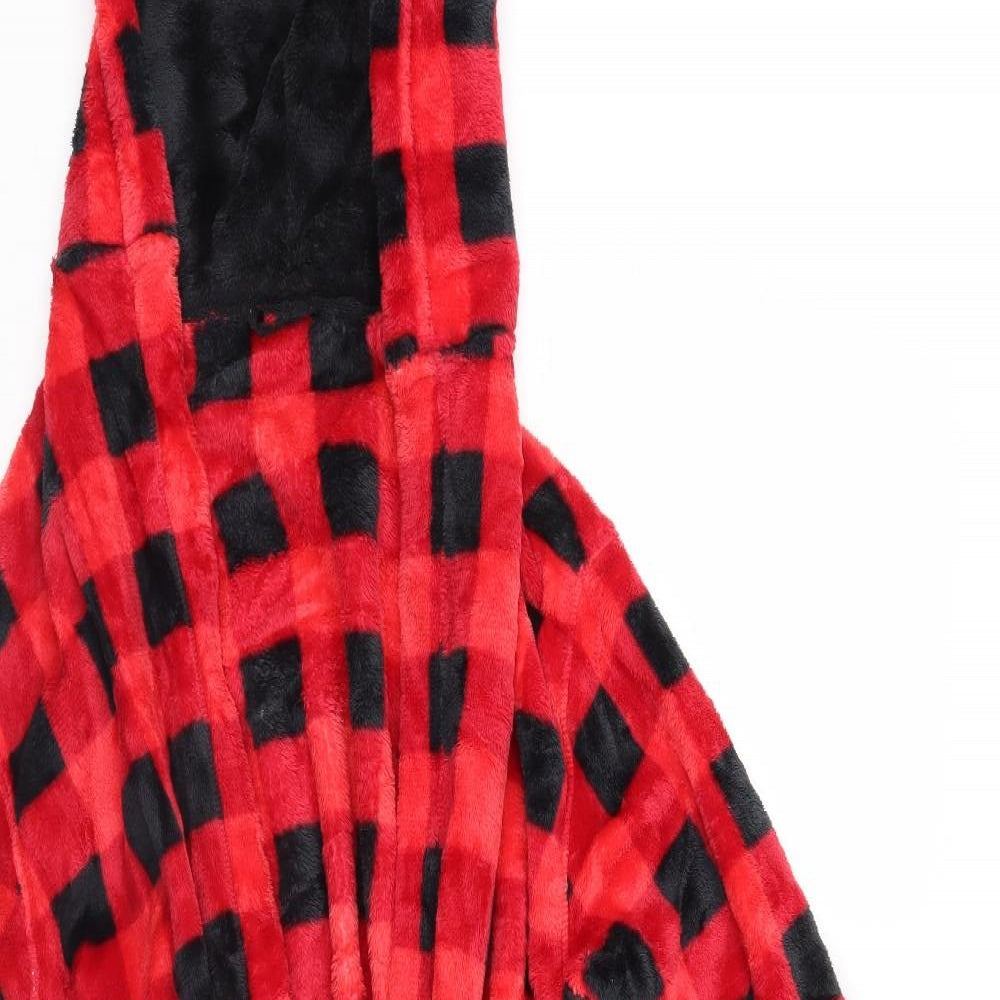 M&S Boys Red Check   Gown Size 13-14 Years  - dressing gown