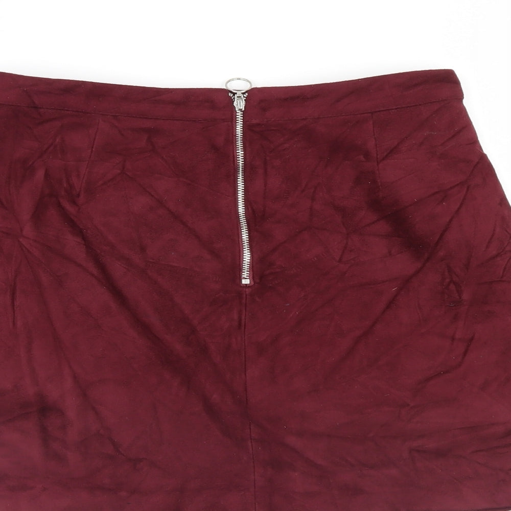 Primark Womens Purple   A-Line Skirt Size 10