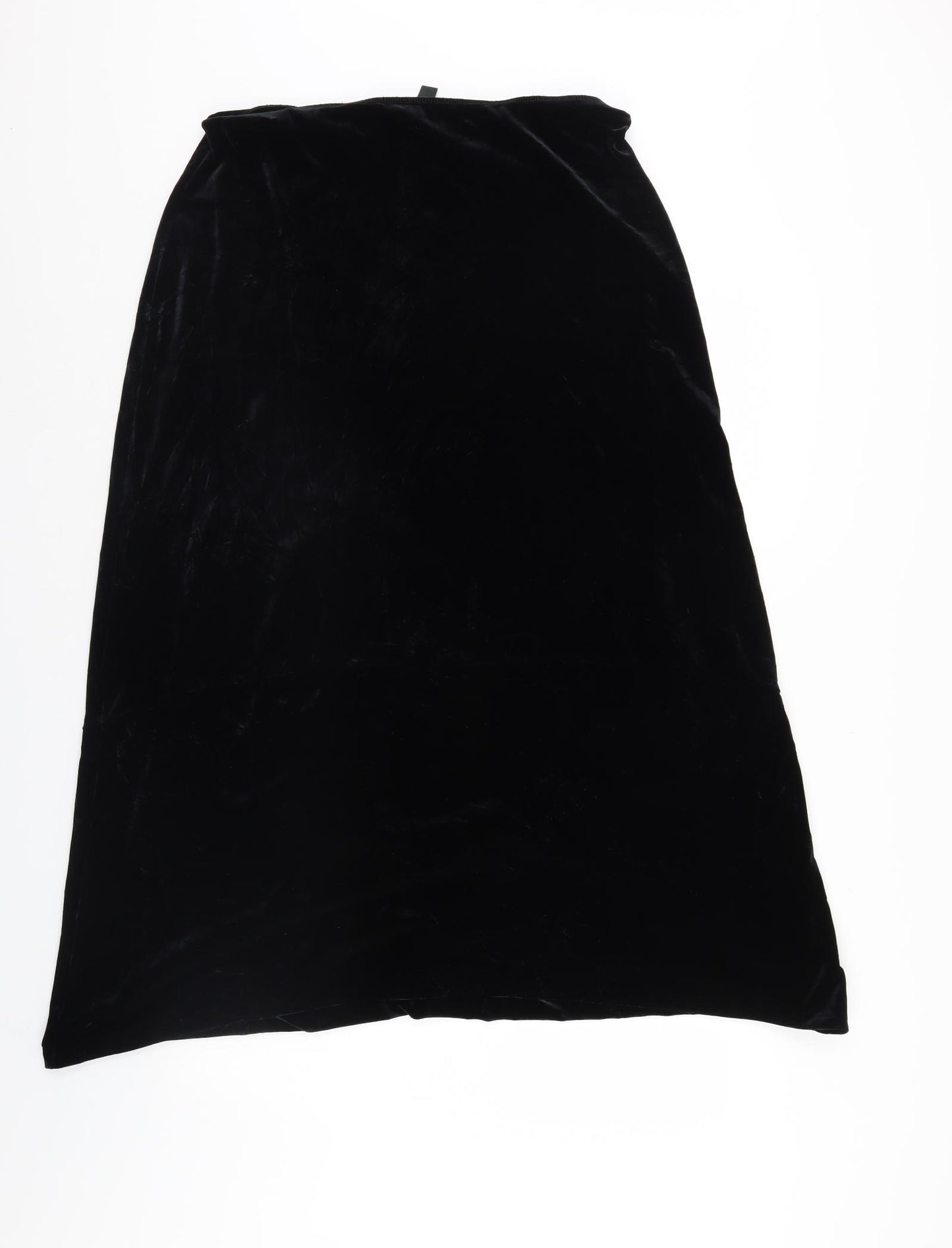 Laura Ashley Womens Black   A-Line Skirt Size XL  - Elastic Waist