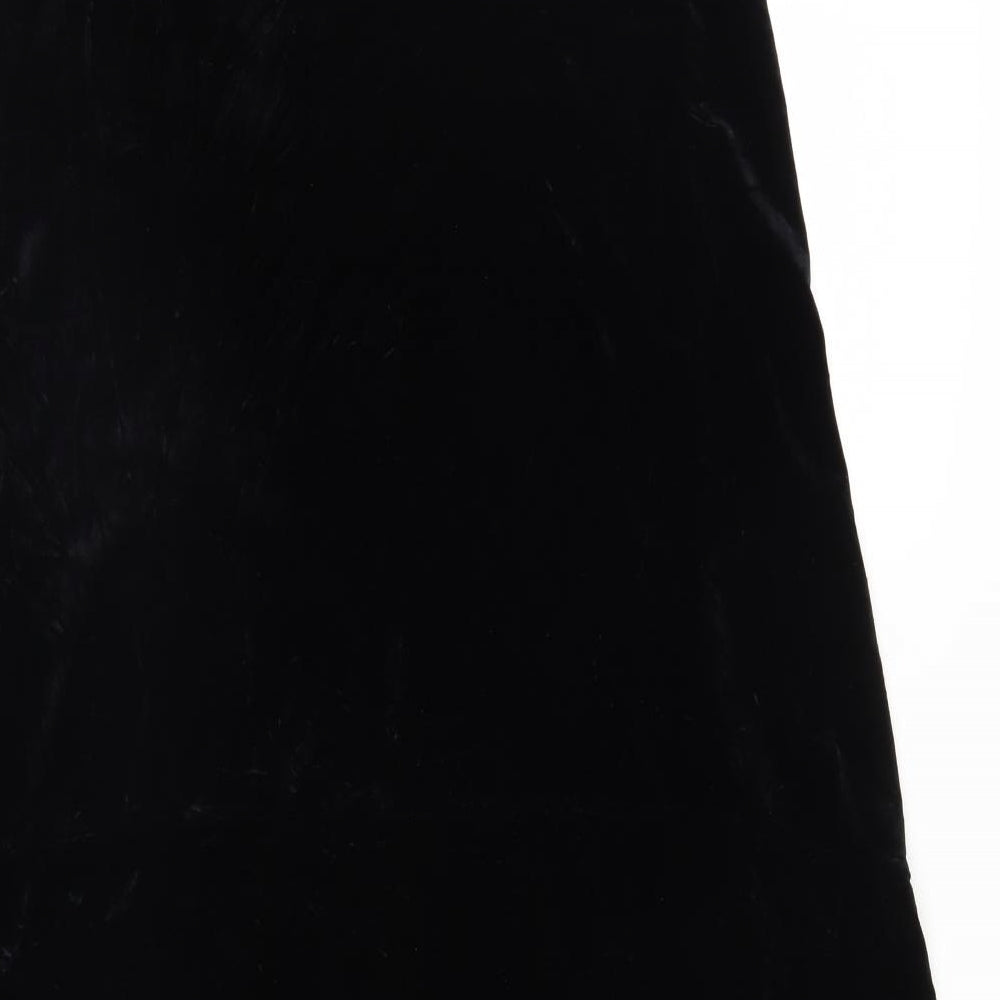 Laura Ashley Womens Black   A-Line Skirt Size XL  - Elastic Waist
