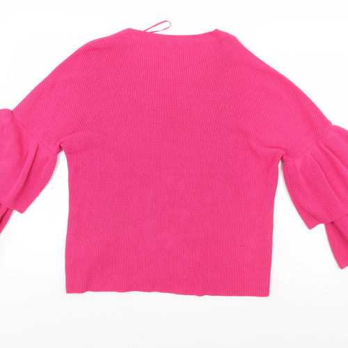 Pimkie Womens Pink   Pullover Jumper Size M
