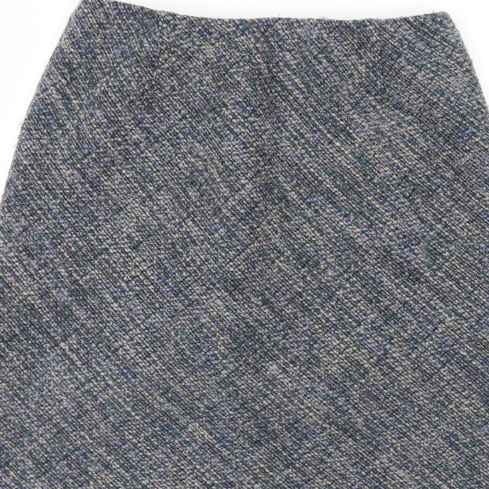 M&S Womens Multicoloured   A-Line Skirt Size 12  - Elastic Waist