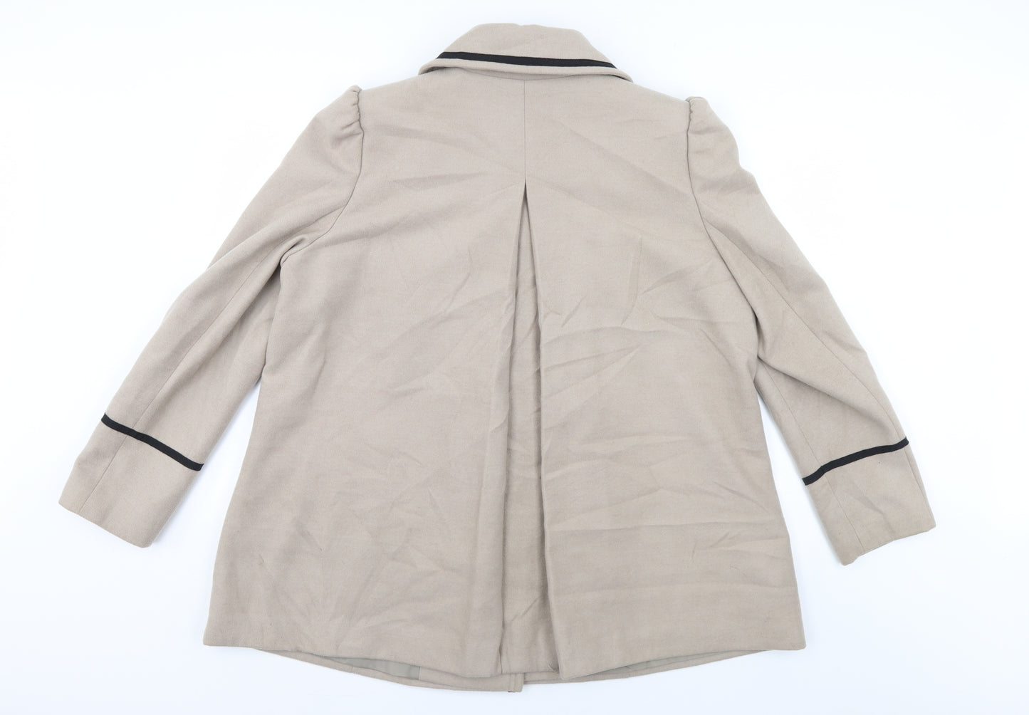 Dorothy Perkins Womens Ivory   Overcoat Coat Size 18