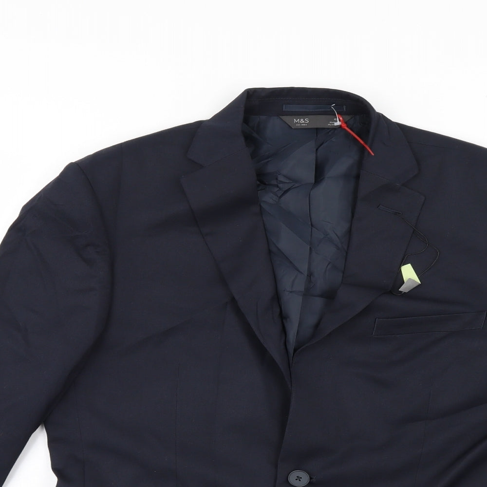 M&S Mens Blue   Jacket Suit Jacket