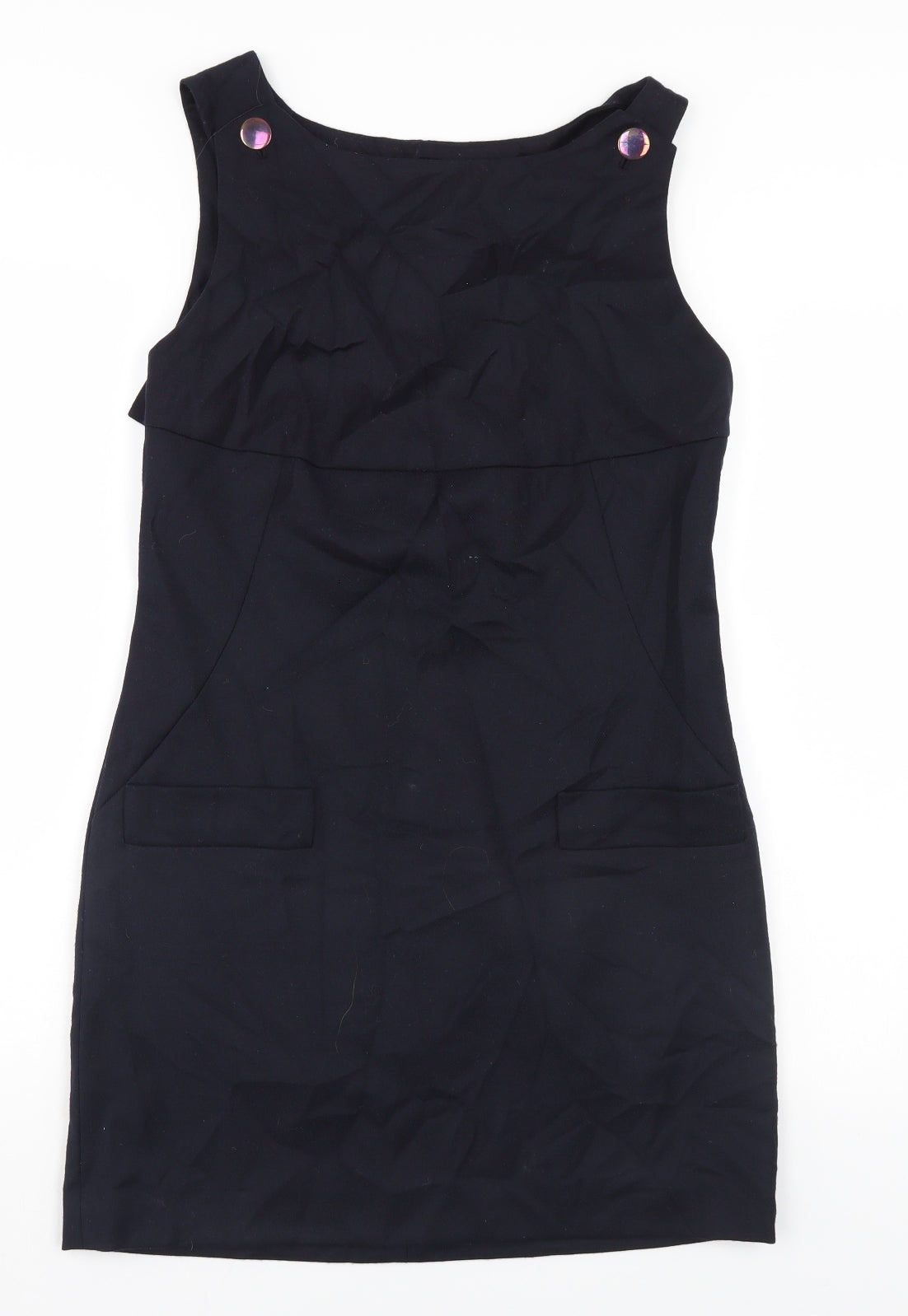NW3 Womens Black   Pinafore/Dungaree Dress  Size 10