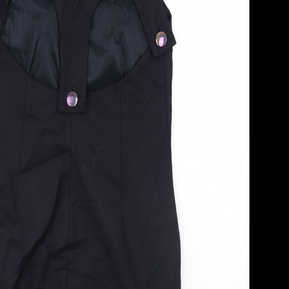 NW3 Womens Black   Pinafore/Dungaree Dress  Size 10