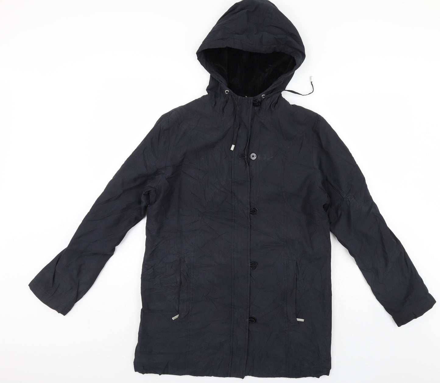 Per Una Womens Black   Anorak Coat Size S