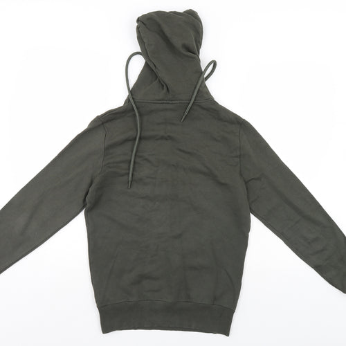 Purewhite Mens Green   Henley Hoodie Size XS
