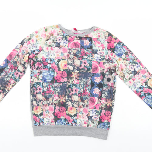 Kylie Girls Multicoloured Fair Isle  Pullover Sweatshirt Size 11-12 Years