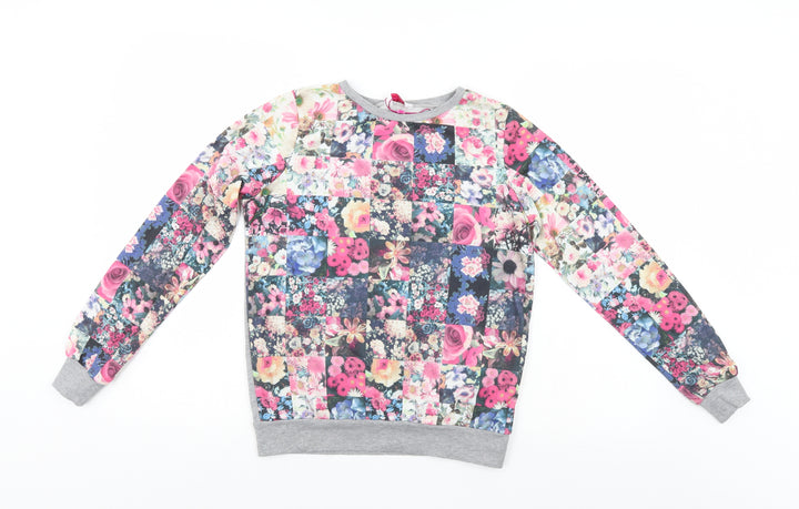 Kylie Girls Multicoloured Fair Isle  Pullover Sweatshirt Size 11-12 Years