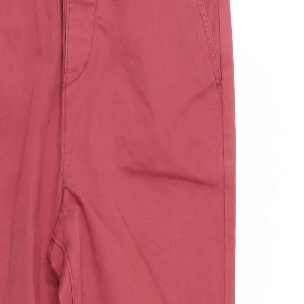 ASOS Mens Red  Denim Straight Jeans Size 30 L30 in