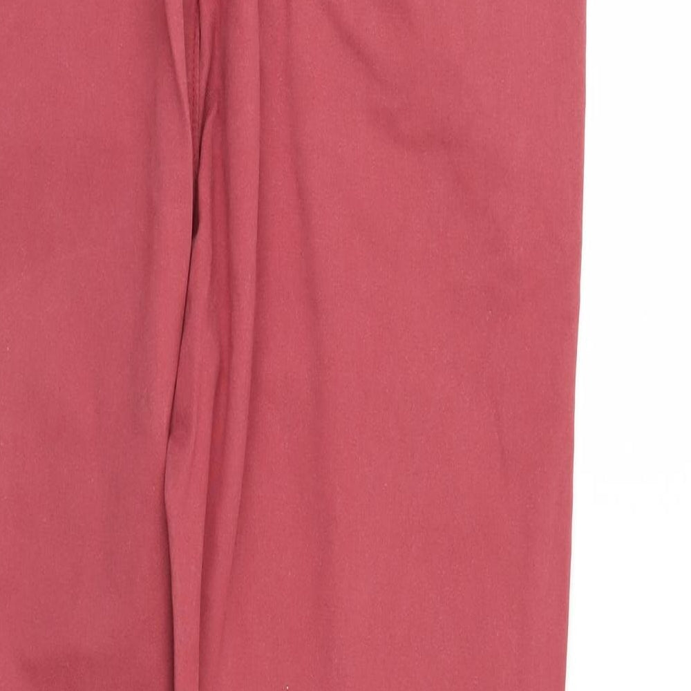 ASOS Mens Red  Denim Straight Jeans Size 30 L30 in