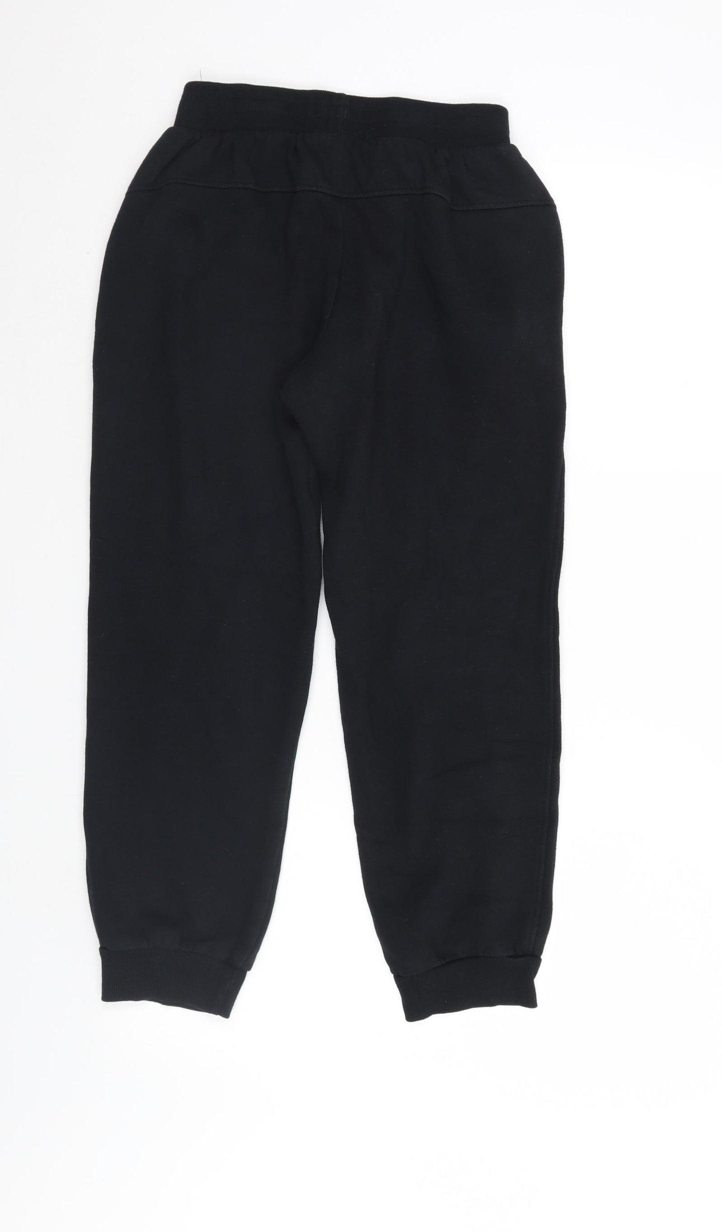 Preworn Boys Black   Sweatpants Trousers Size 10 Years