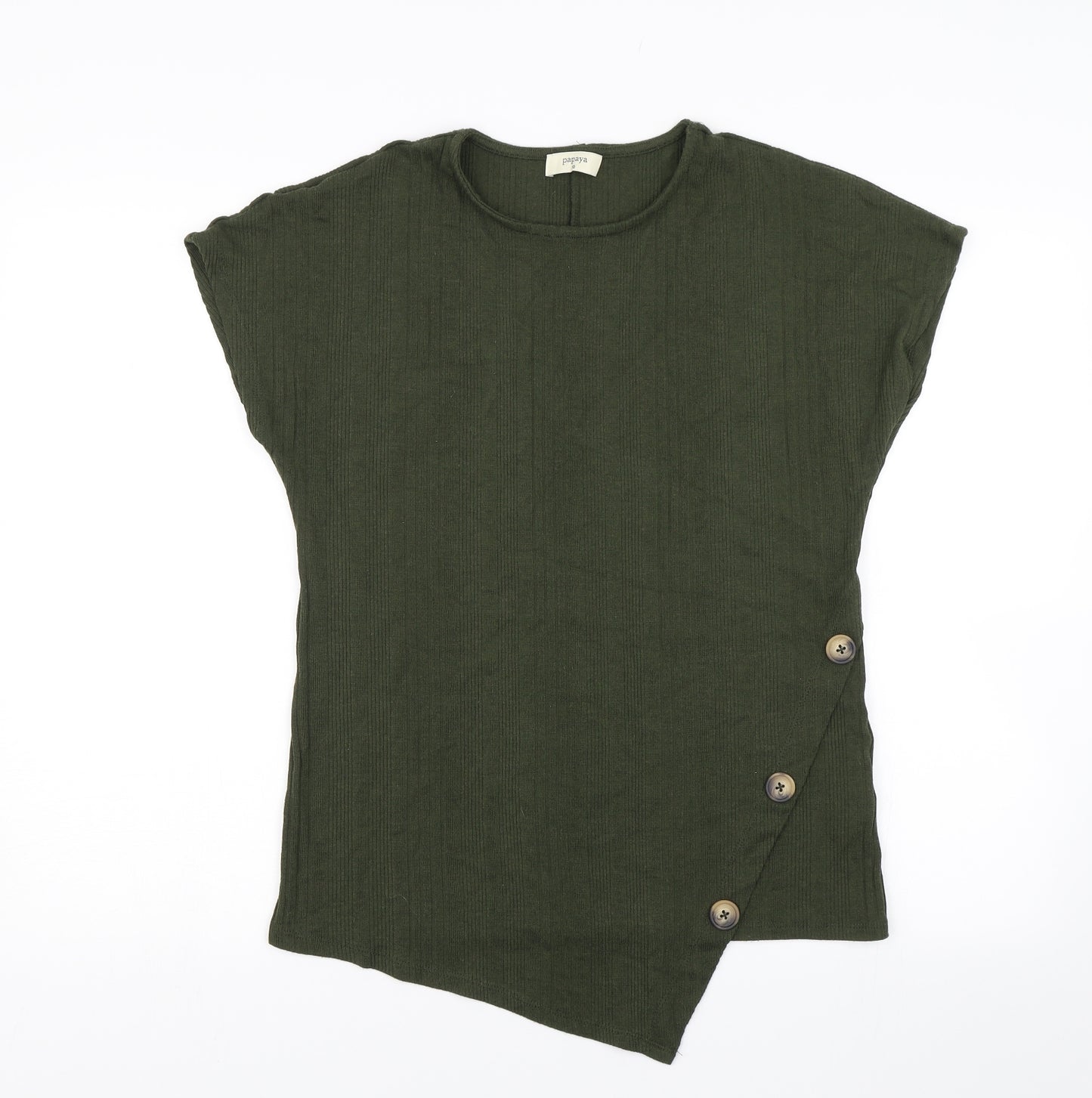 Papaya Womens Green   Basic Blouse Size 10