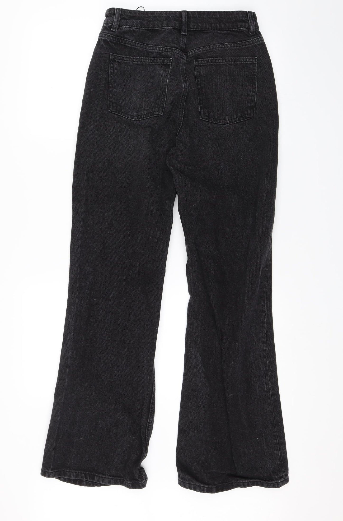 Denim CO. Womens Black  Denim Flared Jeans Size 10 L28 in