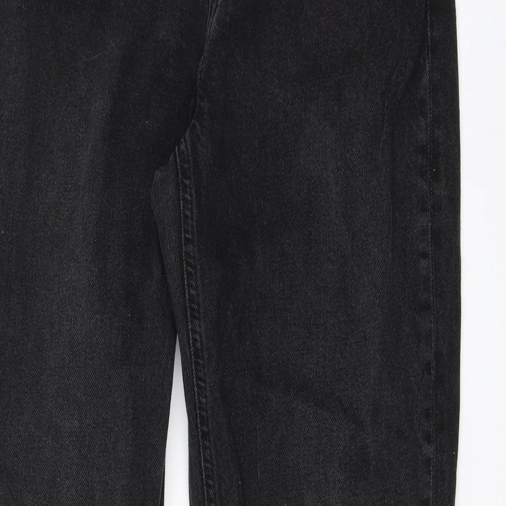 Denim CO. Womens Black  Denim Flared Jeans Size 10 L28 in